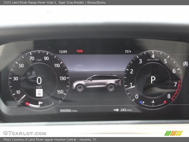 Eiger Gray Metallic / Ebony/Ebony 2020 Land Rover Range Rover Velar S