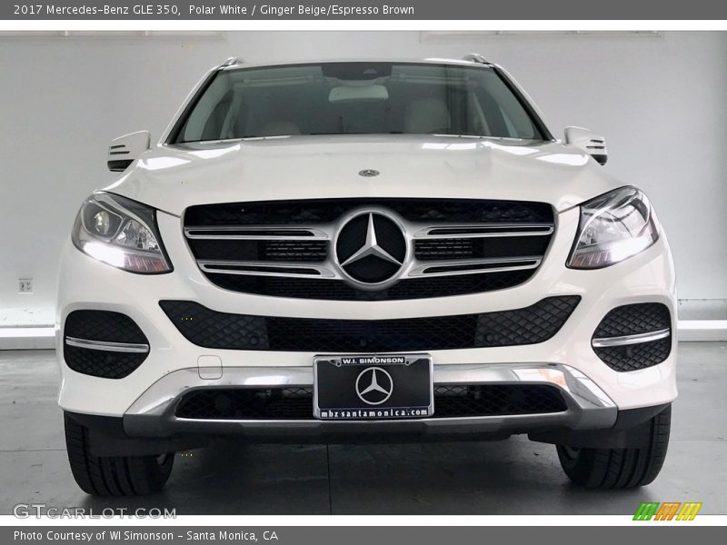 Polar White / Ginger Beige/Espresso Brown 2017 Mercedes-Benz GLE 350