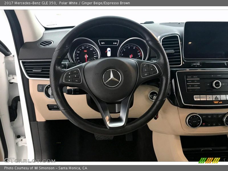 Polar White / Ginger Beige/Espresso Brown 2017 Mercedes-Benz GLE 350