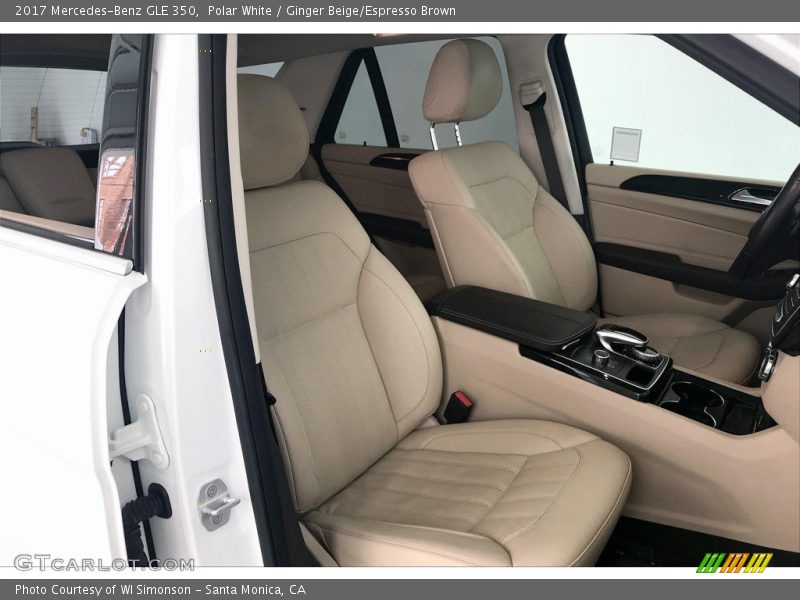 Polar White / Ginger Beige/Espresso Brown 2017 Mercedes-Benz GLE 350