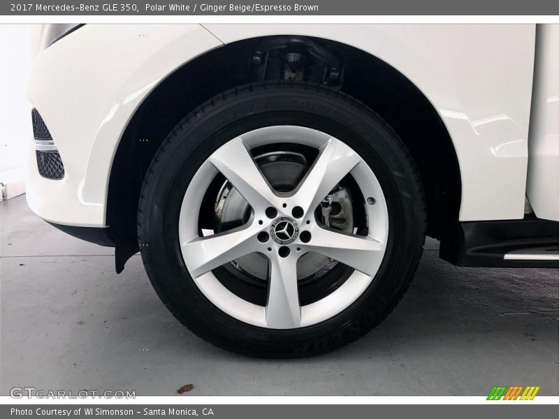 Polar White / Ginger Beige/Espresso Brown 2017 Mercedes-Benz GLE 350