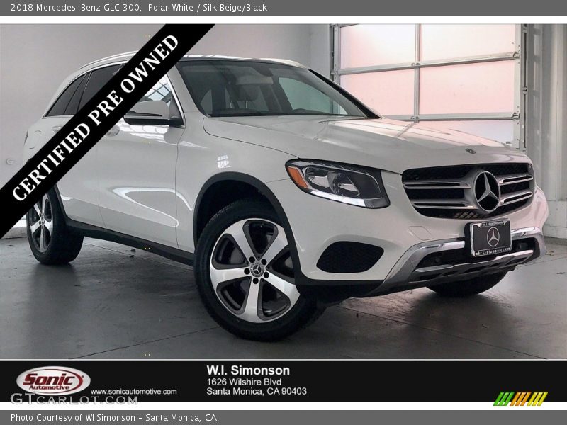 Polar White / Silk Beige/Black 2018 Mercedes-Benz GLC 300