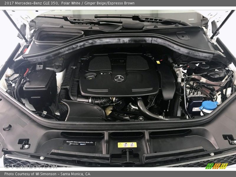 Polar White / Ginger Beige/Espresso Brown 2017 Mercedes-Benz GLE 350
