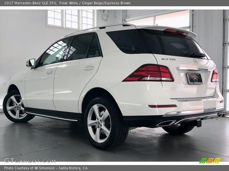 Polar White / Ginger Beige/Espresso Brown 2017 Mercedes-Benz GLE 350