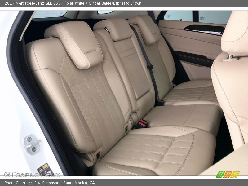 Polar White / Ginger Beige/Espresso Brown 2017 Mercedes-Benz GLE 350