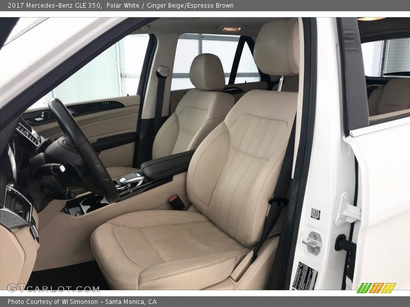 Polar White / Ginger Beige/Espresso Brown 2017 Mercedes-Benz GLE 350