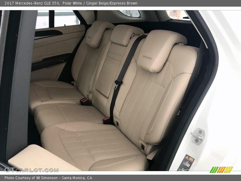 Polar White / Ginger Beige/Espresso Brown 2017 Mercedes-Benz GLE 350