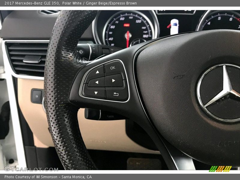 Polar White / Ginger Beige/Espresso Brown 2017 Mercedes-Benz GLE 350
