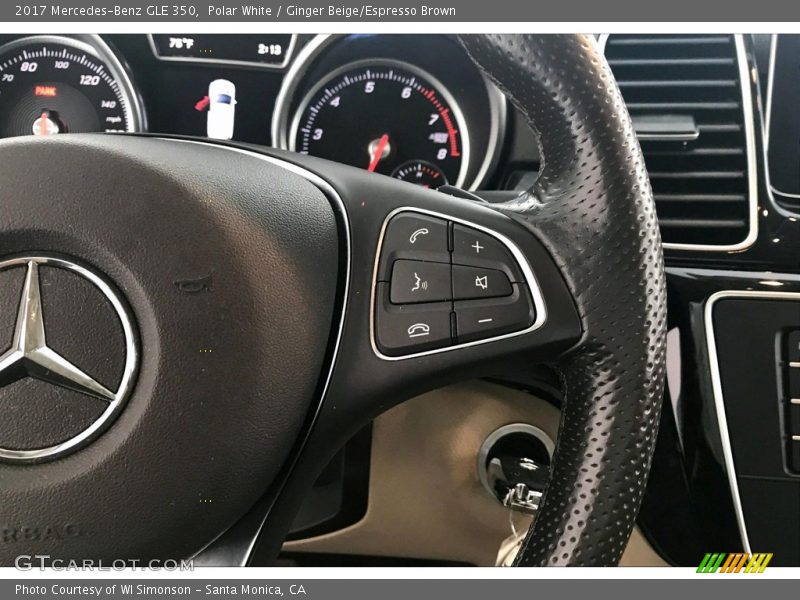 Polar White / Ginger Beige/Espresso Brown 2017 Mercedes-Benz GLE 350