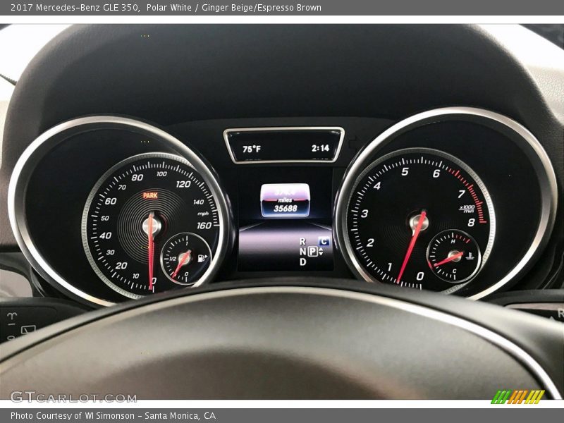 Polar White / Ginger Beige/Espresso Brown 2017 Mercedes-Benz GLE 350