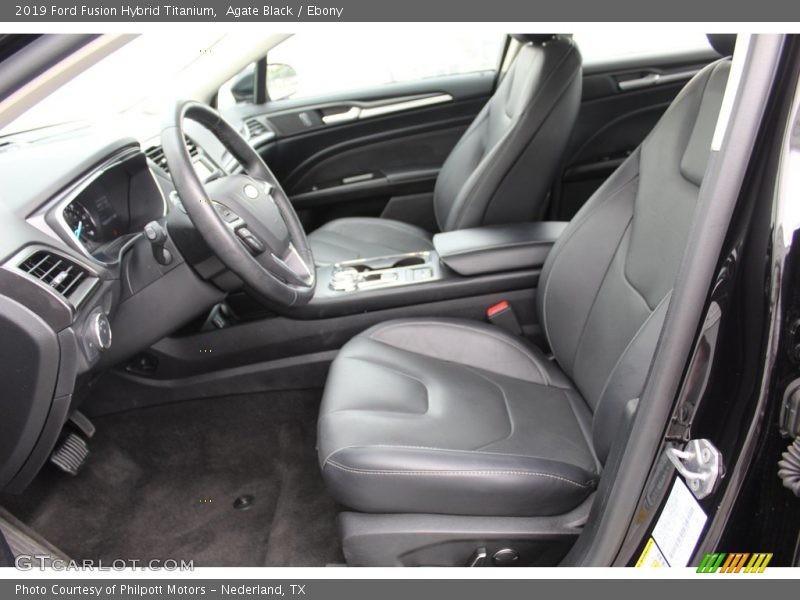 Agate Black / Ebony 2019 Ford Fusion Hybrid Titanium