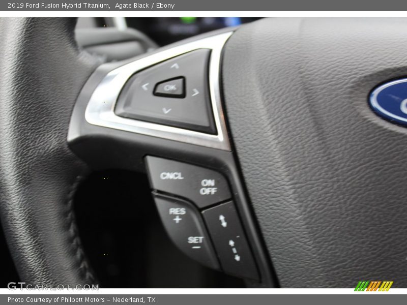 Agate Black / Ebony 2019 Ford Fusion Hybrid Titanium