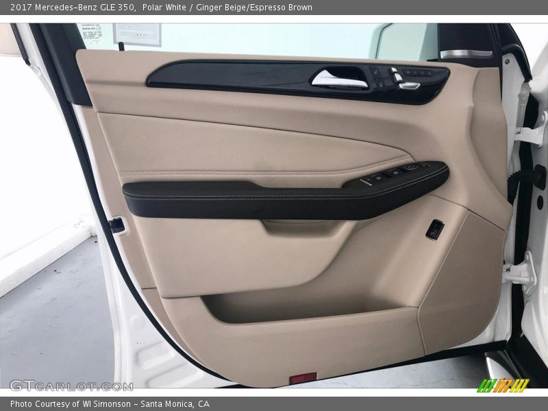 Polar White / Ginger Beige/Espresso Brown 2017 Mercedes-Benz GLE 350