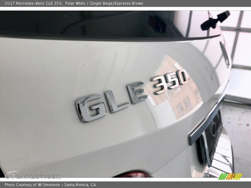 Polar White / Ginger Beige/Espresso Brown 2017 Mercedes-Benz GLE 350