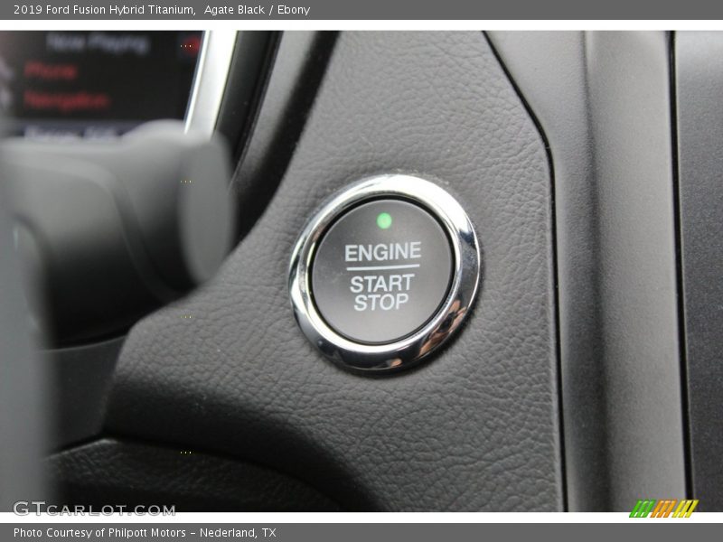 Agate Black / Ebony 2019 Ford Fusion Hybrid Titanium