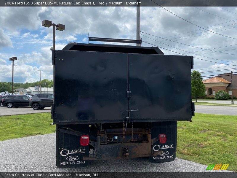 Red / Medium Parchment 2004 Ford F550 Super Duty XL Regular Cab Chassis