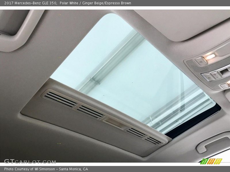 Polar White / Ginger Beige/Espresso Brown 2017 Mercedes-Benz GLE 350