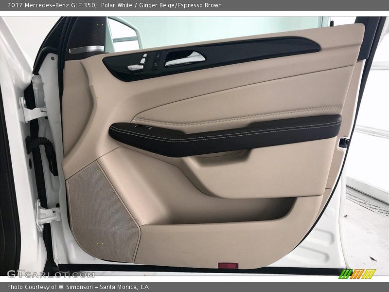 Polar White / Ginger Beige/Espresso Brown 2017 Mercedes-Benz GLE 350