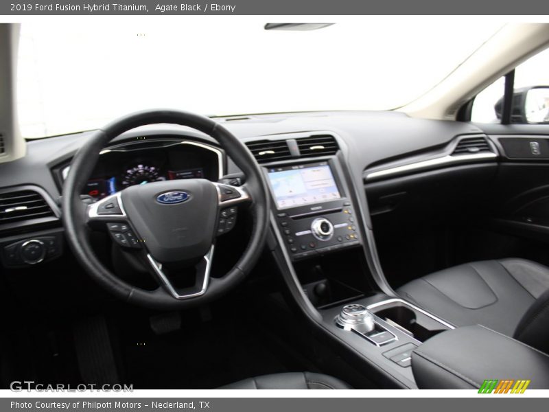Agate Black / Ebony 2019 Ford Fusion Hybrid Titanium