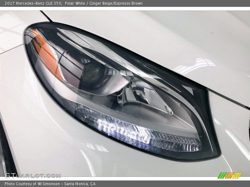 Polar White / Ginger Beige/Espresso Brown 2017 Mercedes-Benz GLE 350
