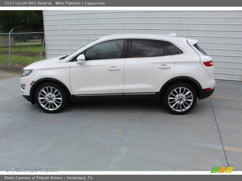 White Platinum / Cappuccino 2017 Lincoln MKC Reserve