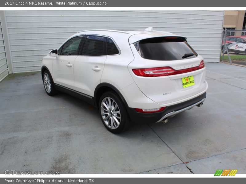 White Platinum / Cappuccino 2017 Lincoln MKC Reserve