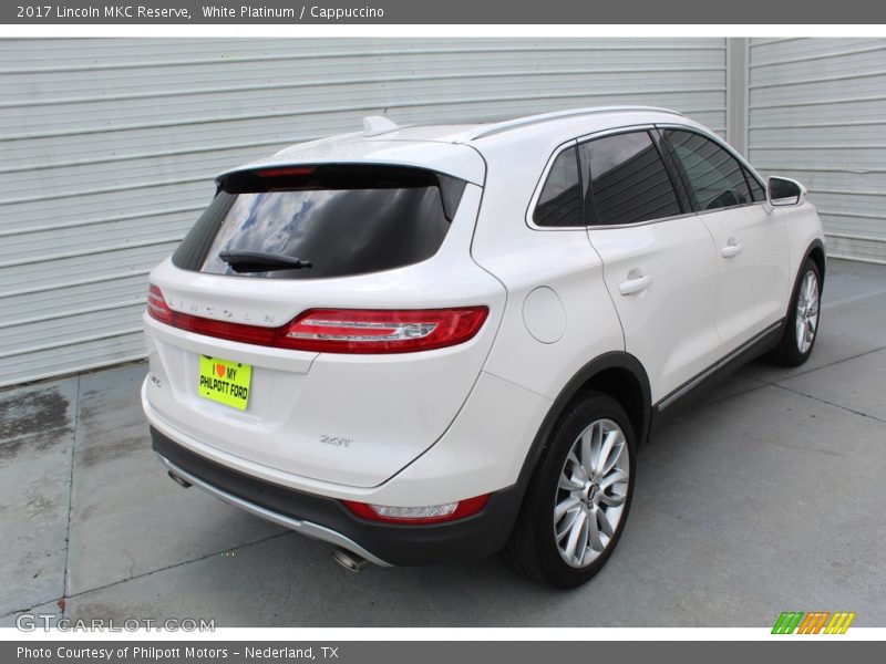 White Platinum / Cappuccino 2017 Lincoln MKC Reserve