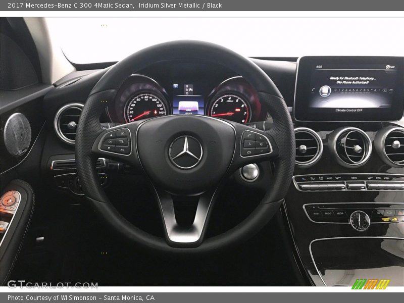 Iridium Silver Metallic / Black 2017 Mercedes-Benz C 300 4Matic Sedan