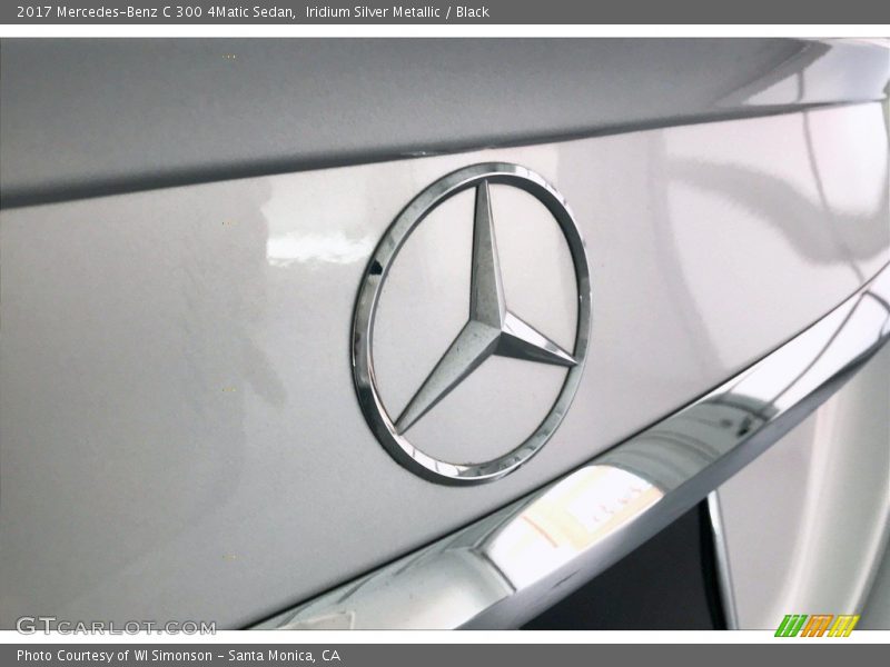 Iridium Silver Metallic / Black 2017 Mercedes-Benz C 300 4Matic Sedan