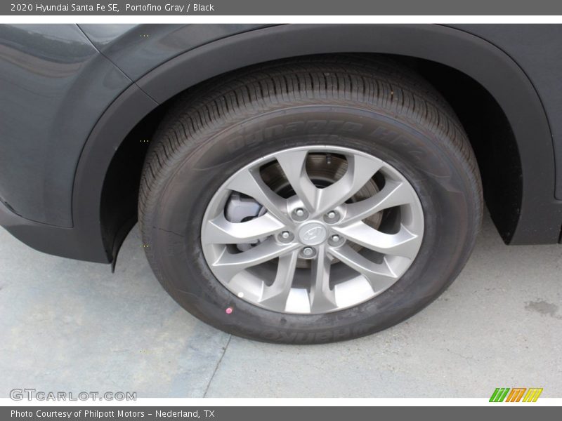 Portofino Gray / Black 2020 Hyundai Santa Fe SE