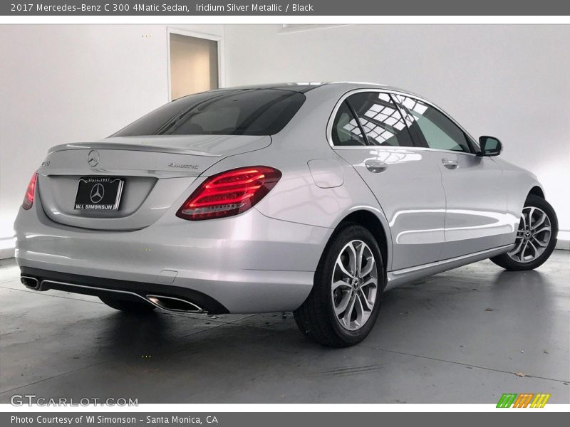 Iridium Silver Metallic / Black 2017 Mercedes-Benz C 300 4Matic Sedan