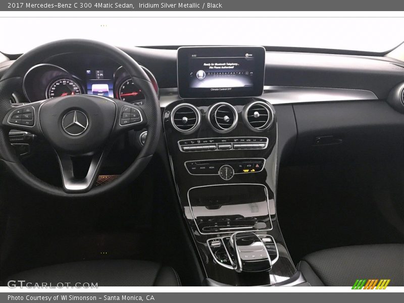 Iridium Silver Metallic / Black 2017 Mercedes-Benz C 300 4Matic Sedan