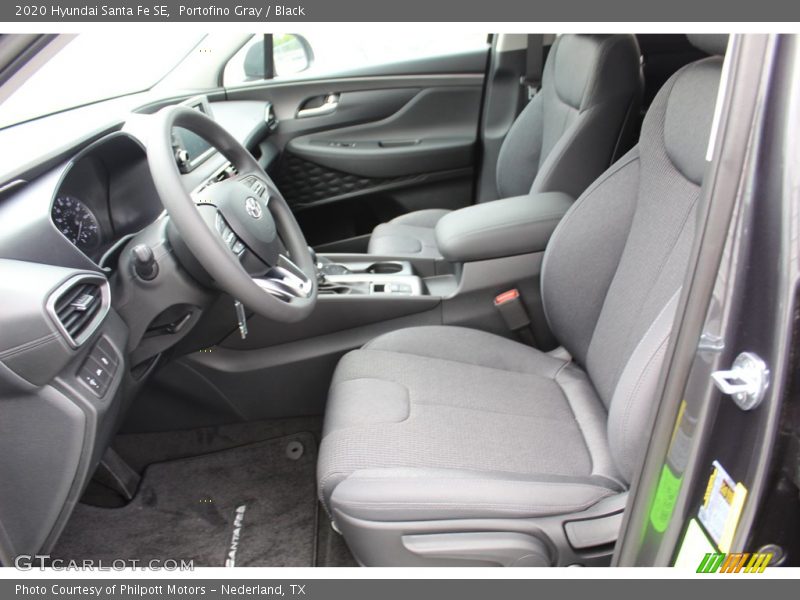 Portofino Gray / Black 2020 Hyundai Santa Fe SE