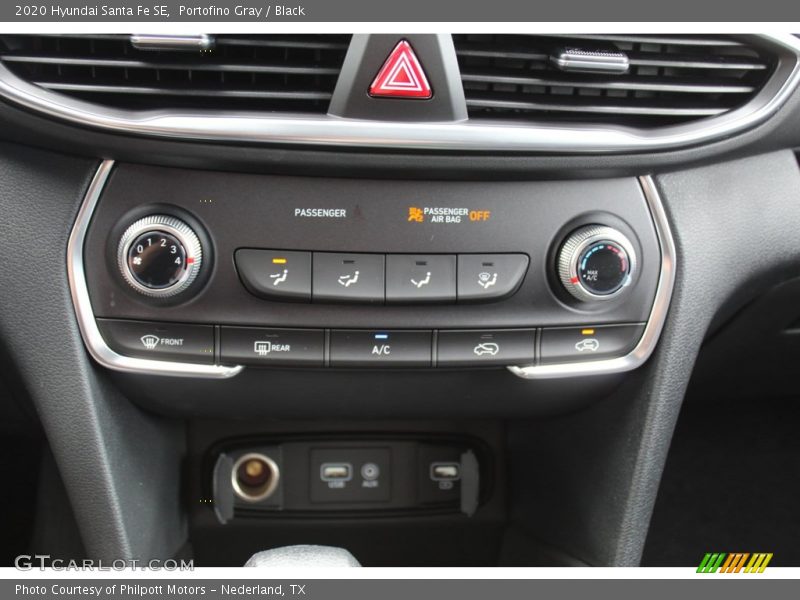 Portofino Gray / Black 2020 Hyundai Santa Fe SE