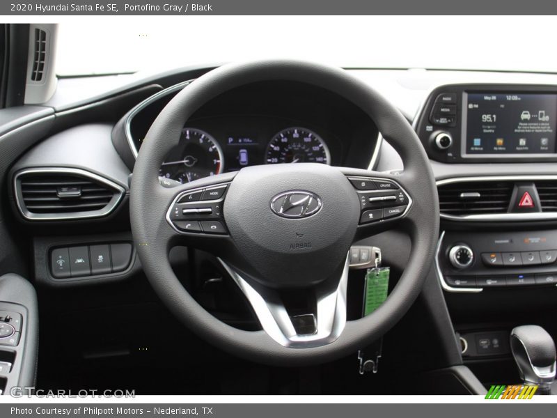 Portofino Gray / Black 2020 Hyundai Santa Fe SE