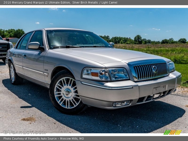 Silver Birch Metallic / Light Camel 2010 Mercury Grand Marquis LS Ultimate Edition