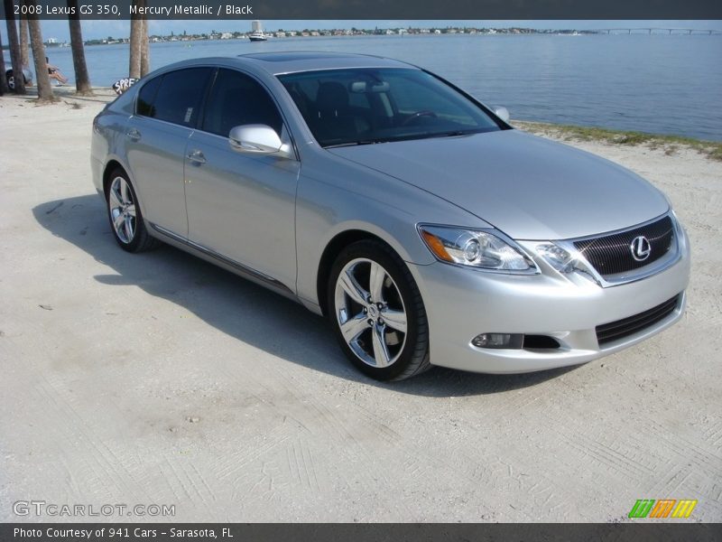 Mercury Metallic / Black 2008 Lexus GS 350
