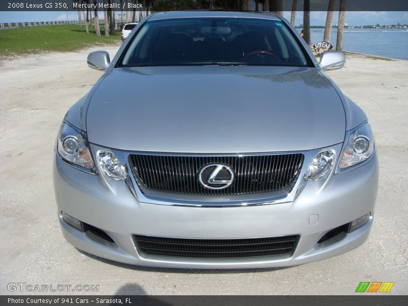 Mercury Metallic / Black 2008 Lexus GS 350