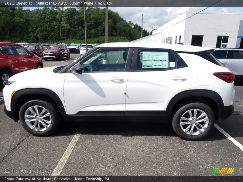 Summit White / Jet Black 2021 Chevrolet TrailBlazer LS AWD