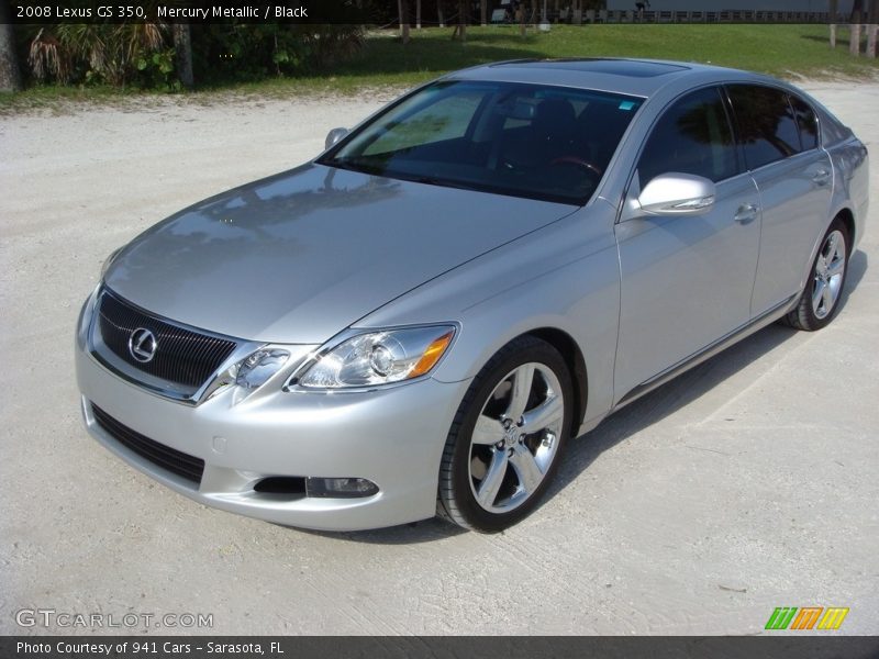 Mercury Metallic / Black 2008 Lexus GS 350