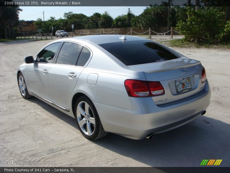 Mercury Metallic / Black 2008 Lexus GS 350