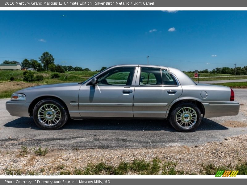 Silver Birch Metallic / Light Camel 2010 Mercury Grand Marquis LS Ultimate Edition