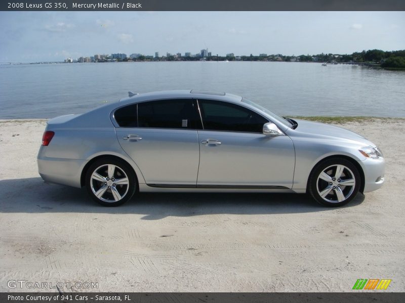 Mercury Metallic / Black 2008 Lexus GS 350