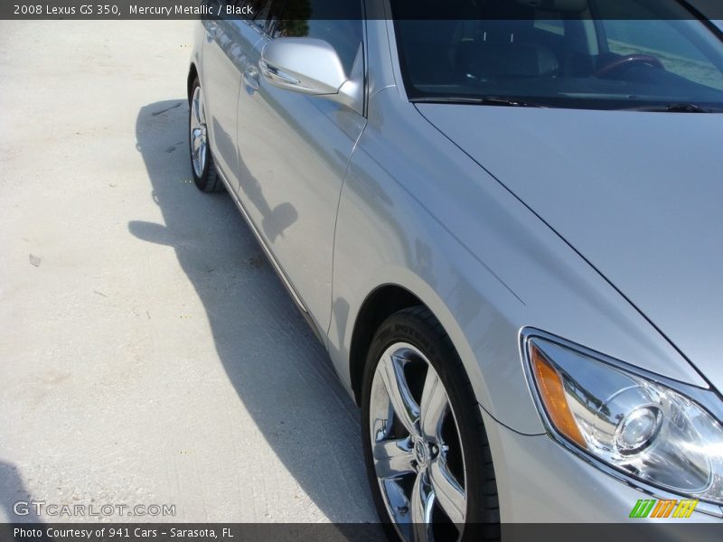 Mercury Metallic / Black 2008 Lexus GS 350