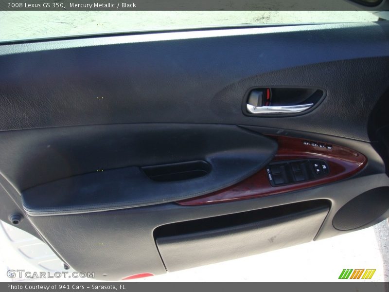 Mercury Metallic / Black 2008 Lexus GS 350