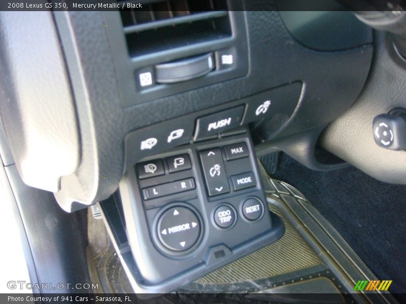 Mercury Metallic / Black 2008 Lexus GS 350