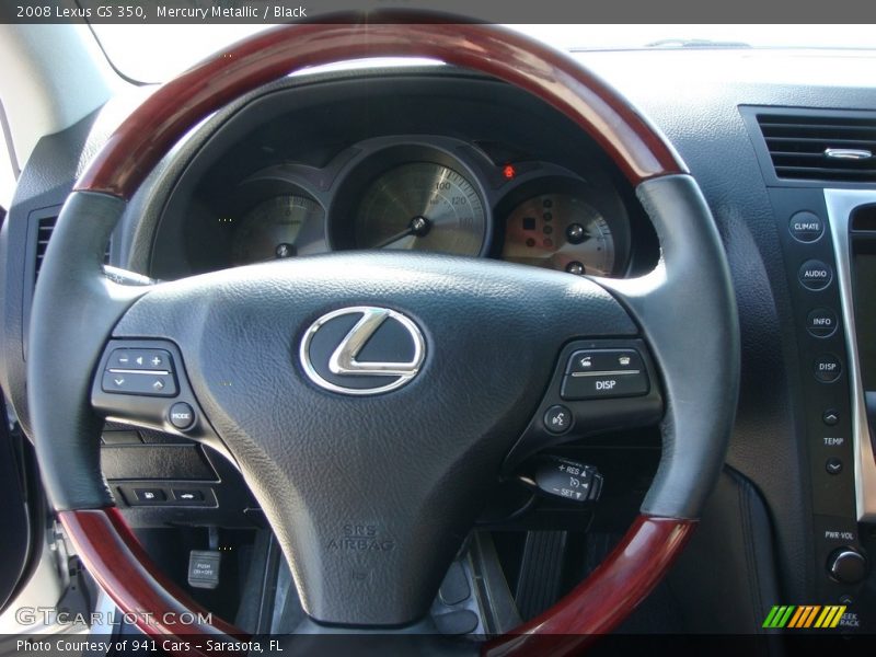 Mercury Metallic / Black 2008 Lexus GS 350