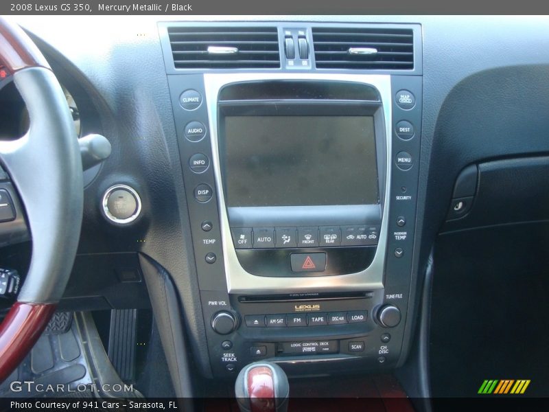 Mercury Metallic / Black 2008 Lexus GS 350