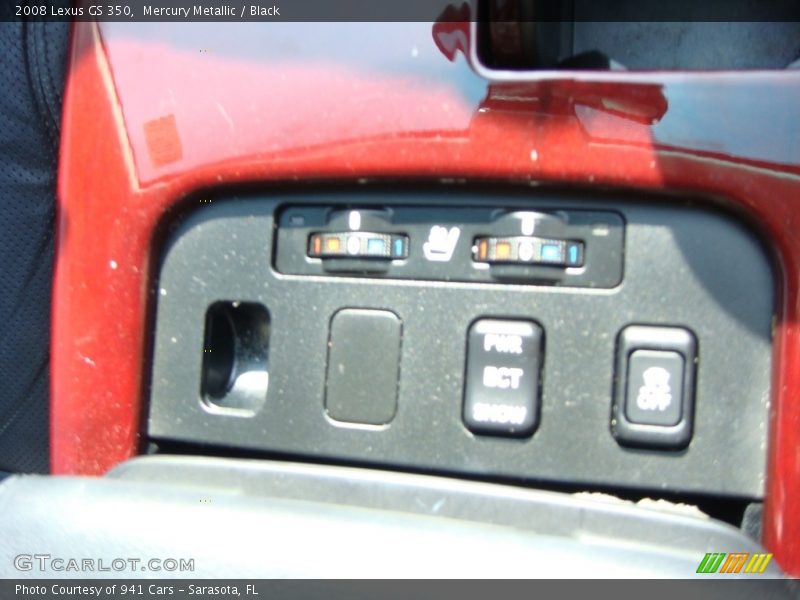 Mercury Metallic / Black 2008 Lexus GS 350