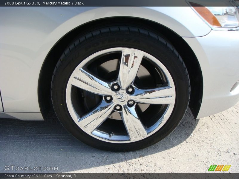 Mercury Metallic / Black 2008 Lexus GS 350